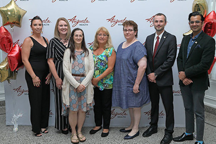 A group of nurses at an excellence in nursing event