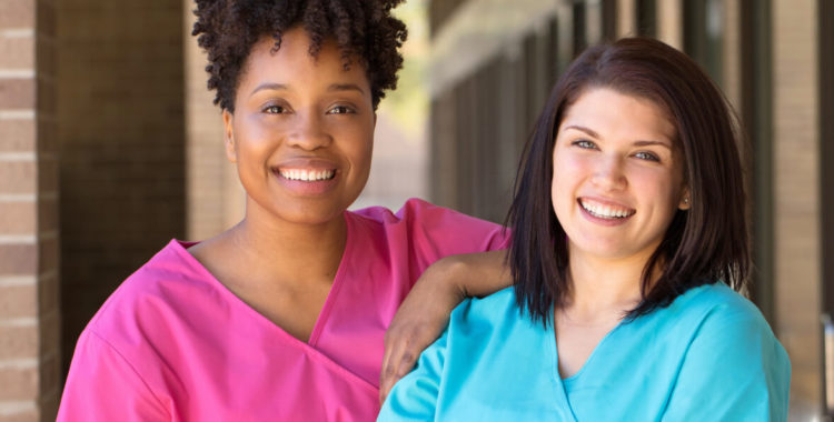 Diverse group of nurses