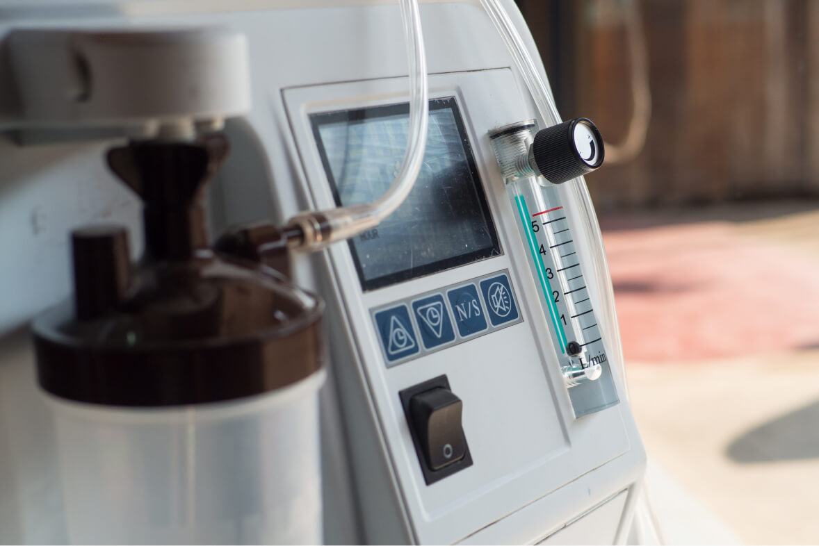 Oxygen concentrator bar gage