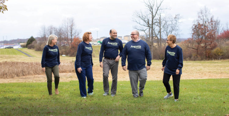 A group of people walking