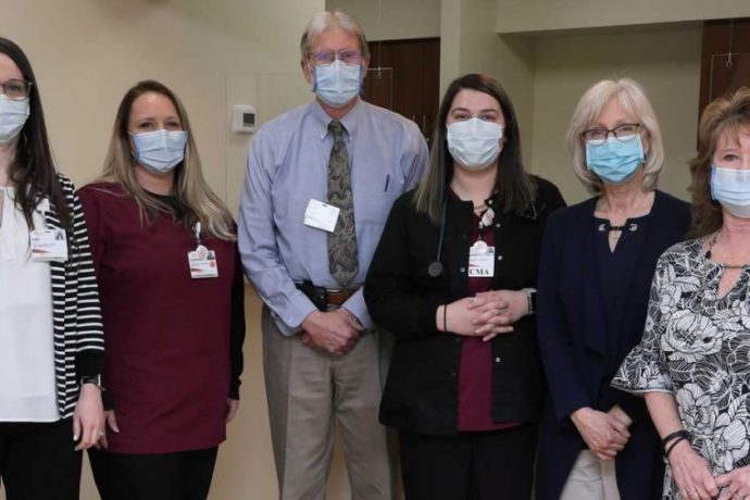 A group of employees