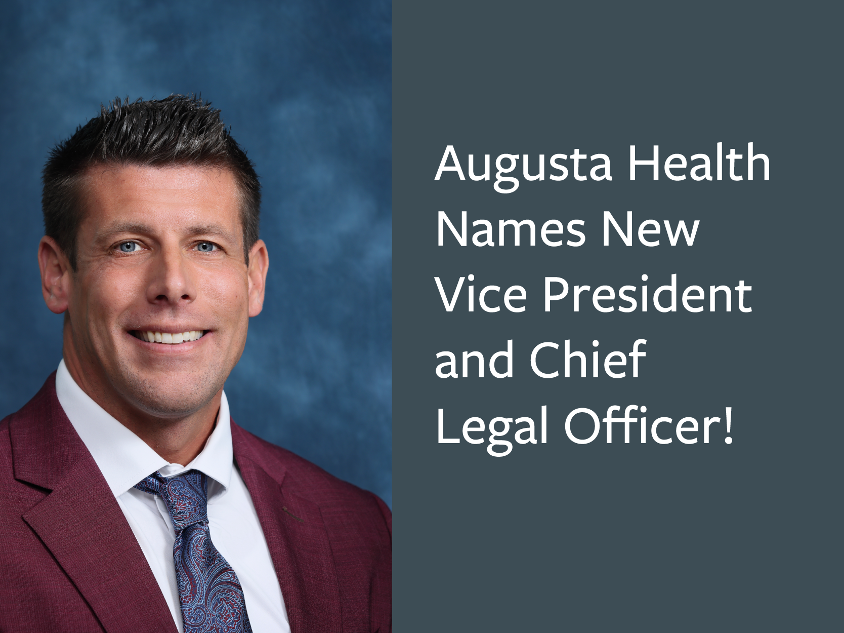 Augusta Health Appoints New Vice President and Chief Legal Officer