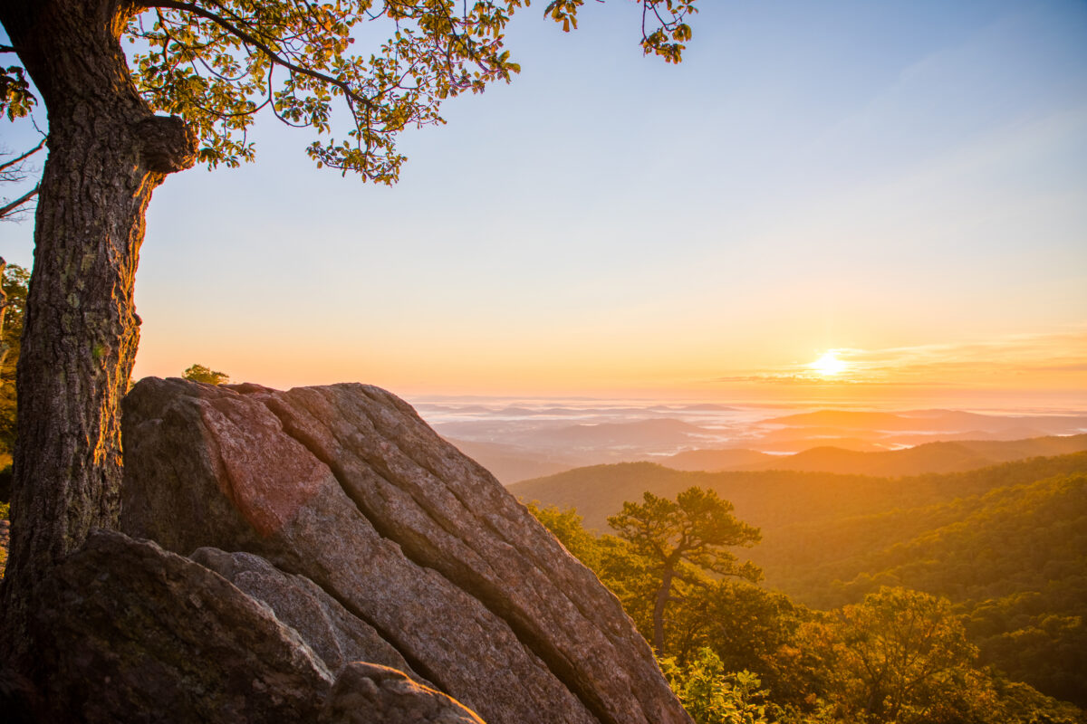 Sunrise at Shenandoah National Park