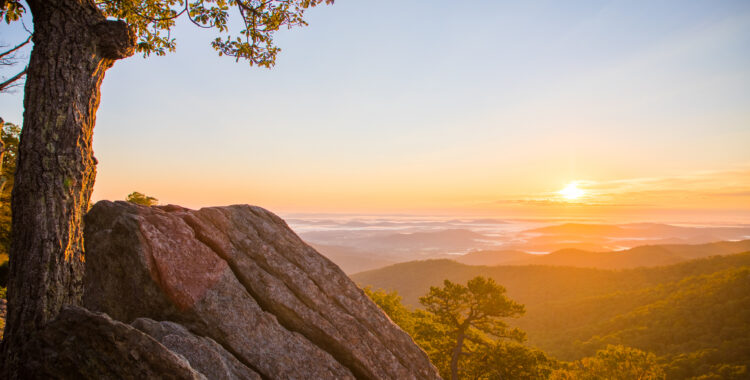 Sunrise at Shenandoah National Park