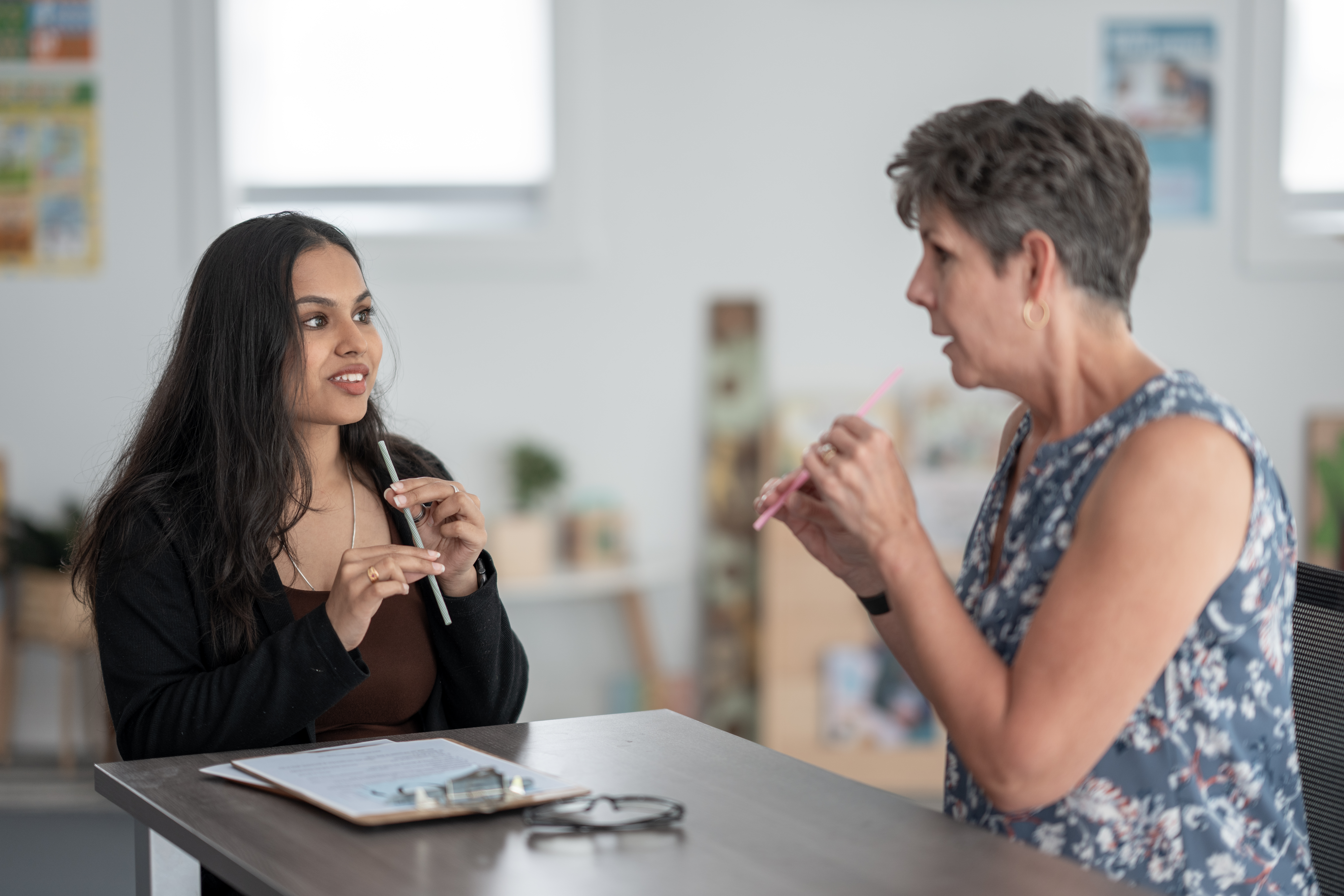 Speech Therapy Session With Professional Instructor and Engaged Learning Interaction
