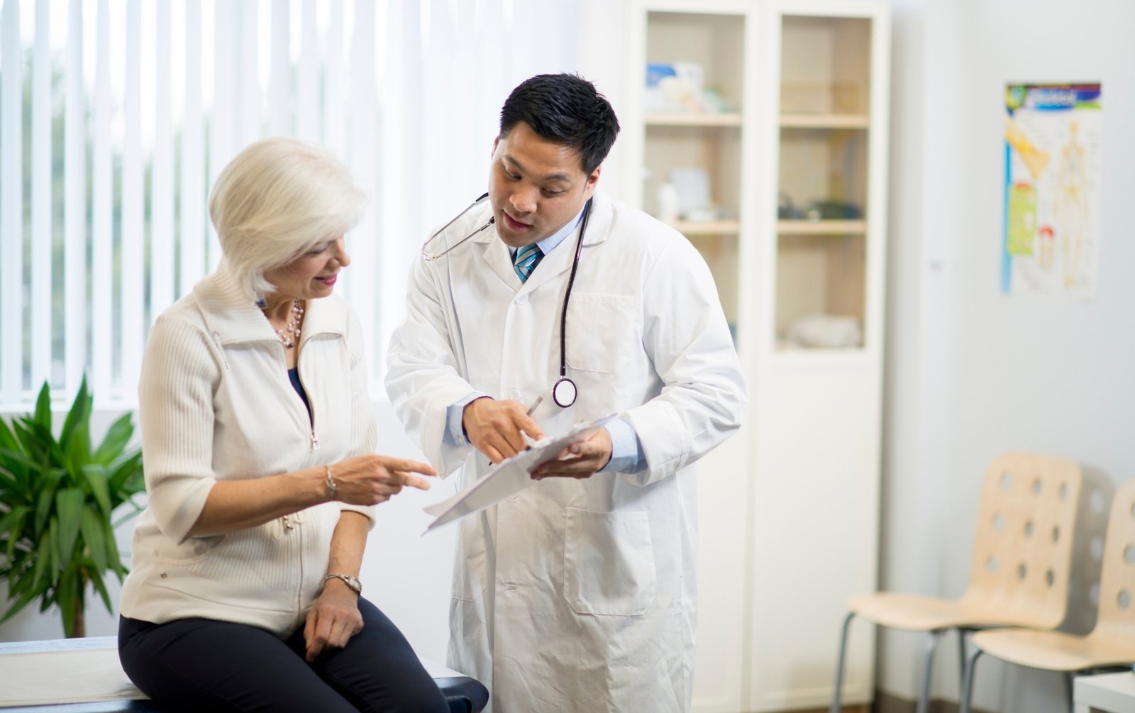 Preventive care for women provider with older patient