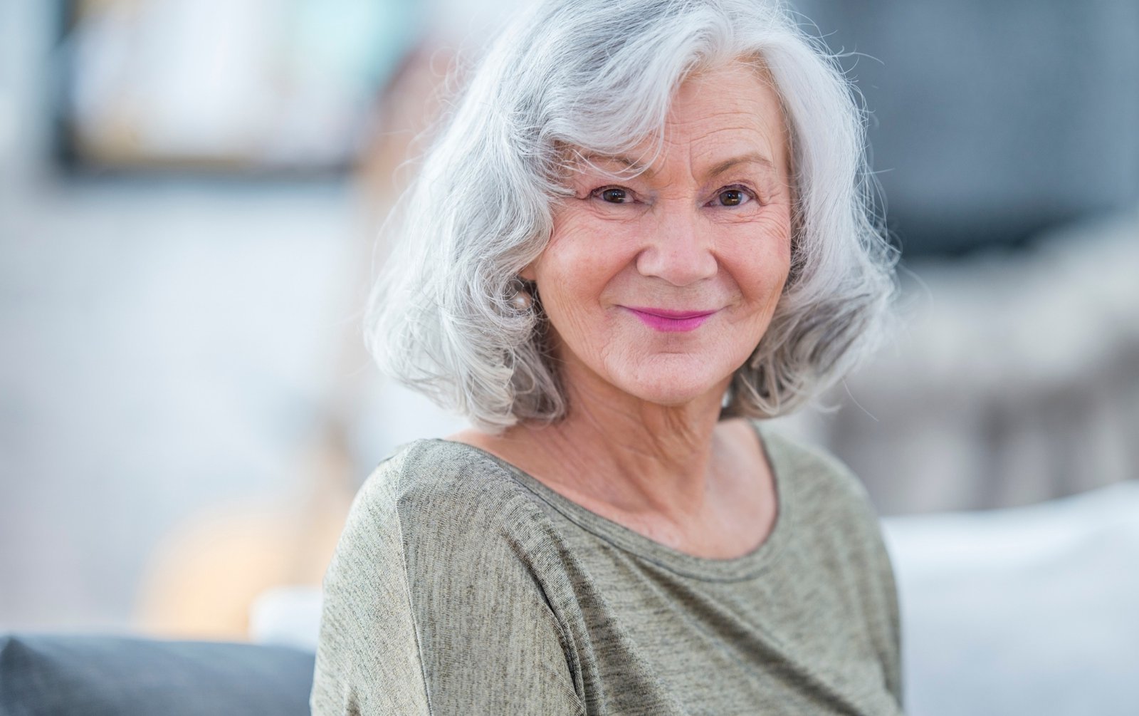 Smiling grandmother, women's health checklist